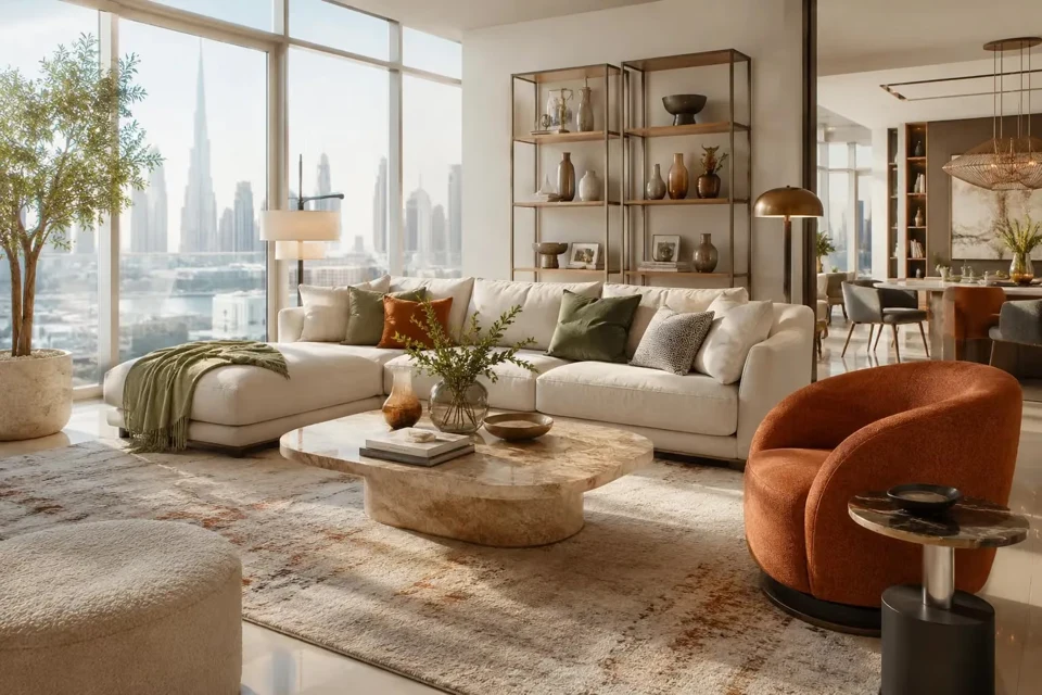 Warm apartment interior